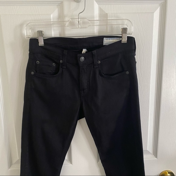 RAG & BONE ‘THE DRE’ BLACK SKINNY JEAN SIZE 24 - Picture 2 of 9